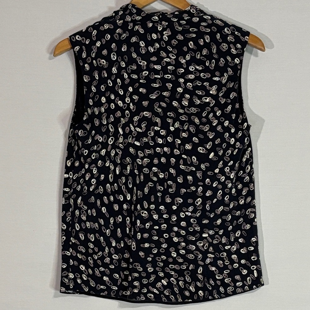 M.M.LaFleur Silk Sleeveless Cowl Neck Shell Top Sz S - Picture 3 of 5